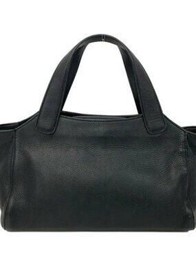agnes b Black Leather Handbag
